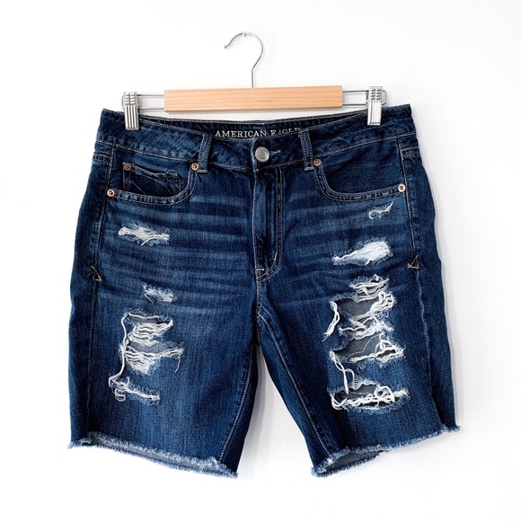 American Eagle Outfitters Pants - American Eagle Distressed Bermuda Jean Shorts